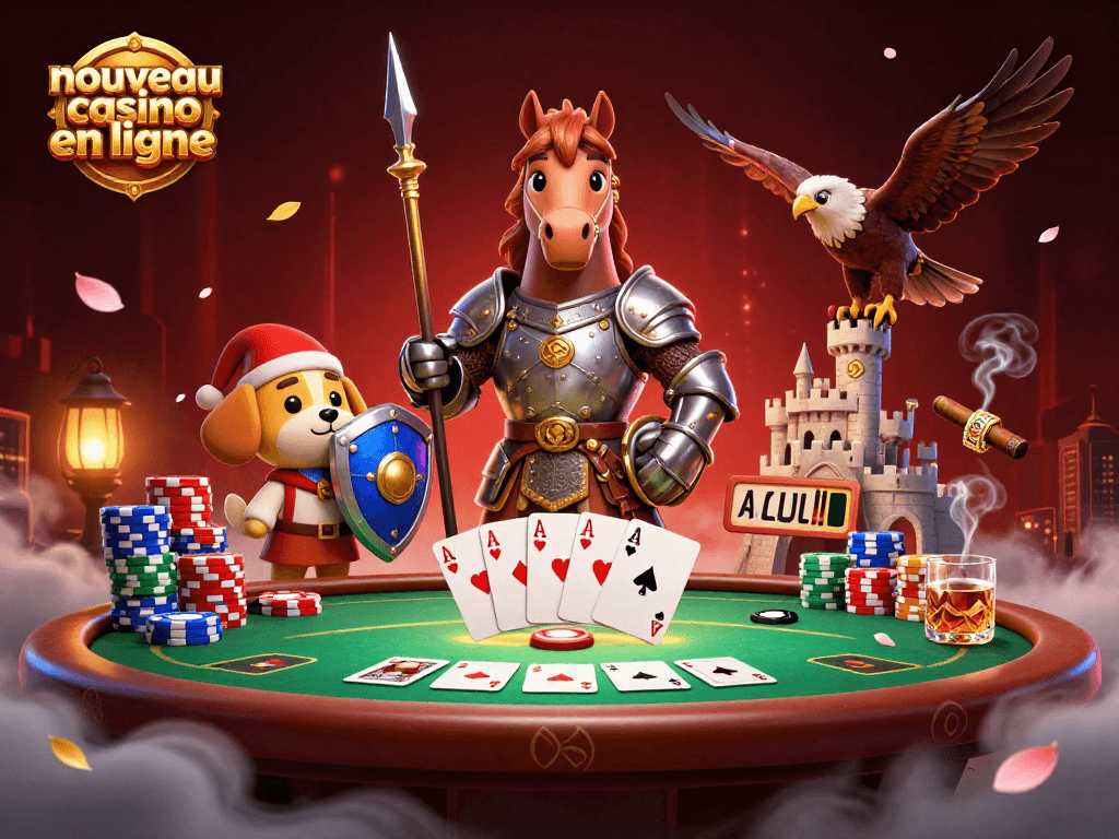 Découvrez le nouveau casino en ligne et participez à une partie passionnante avec un chevalier et son fidèle écuyer.