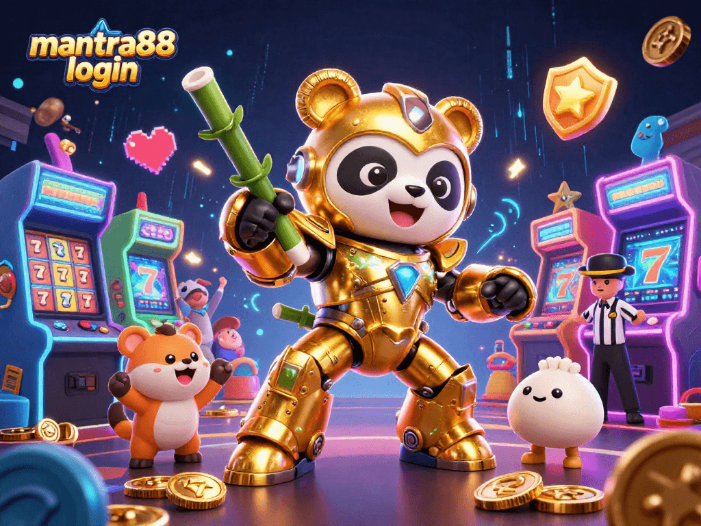 Engage with mantra88 login as you spin vibrant slot reels in an electrifying casino scene.