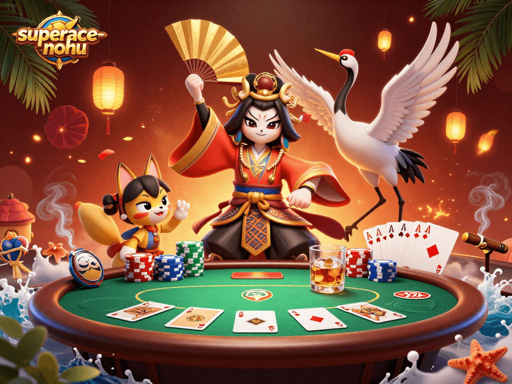 Experience superace-nohu with vibrant characters and inviting poker elements, showcasing winning strategies.