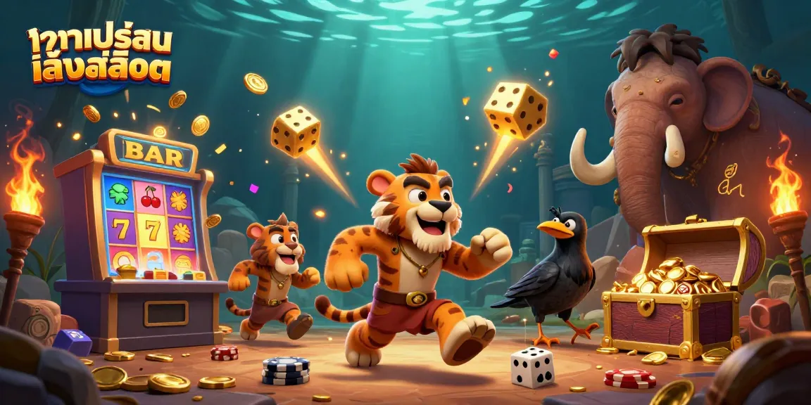 เล่น ทดลองเล่นสล็อต ในคาสิโนยุคดึกดำบรรพ์ด้วยการแสดงผล 3D สุดละเอียด