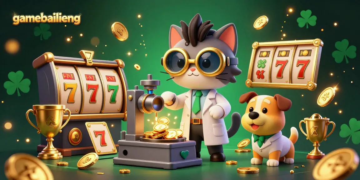 Engage with gamebailieng through an immersive 3D slot game adventure with vibrant casino elements.