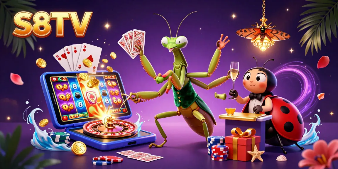 S8TV invites players to spin and win with an engaging casino atmosphere filled with vibrant energy.