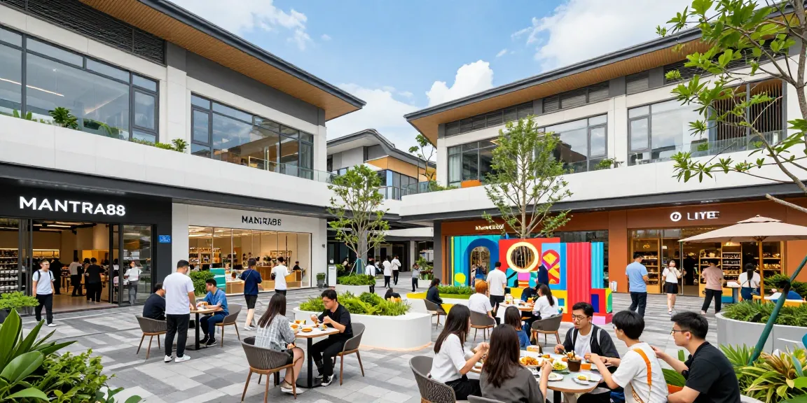 MANTRA88 login scene with vibrant entertainment spaces showcasing modern retail experiences