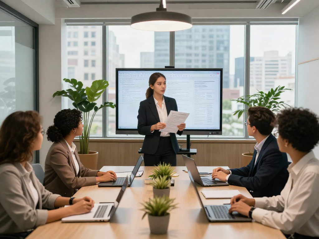 Lead Roedl's diverse legal team collaborating in a modern office.