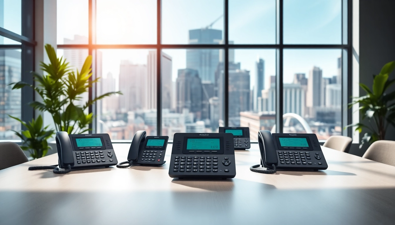 Enhance productivity with efficient office phone systems in a modern workspace.