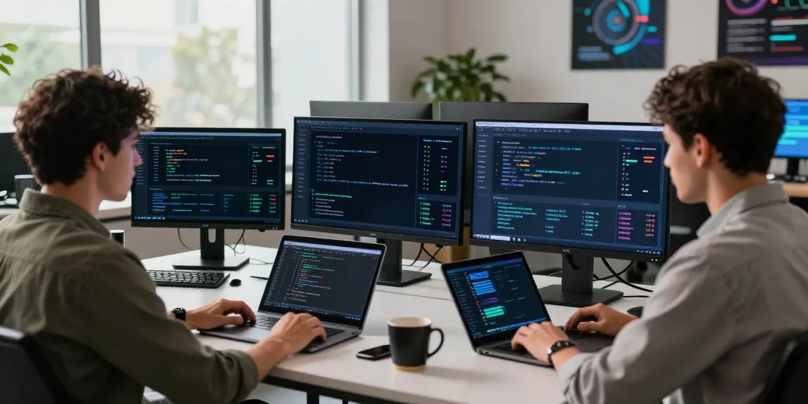 AI inference analysis at a modern tech workstation showcasing performance metrics and algorithms.