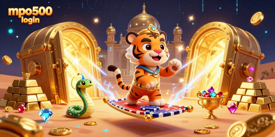 Engage with mpo500 login and dive into an exciting casino adventure featuring a sultan and treasures.