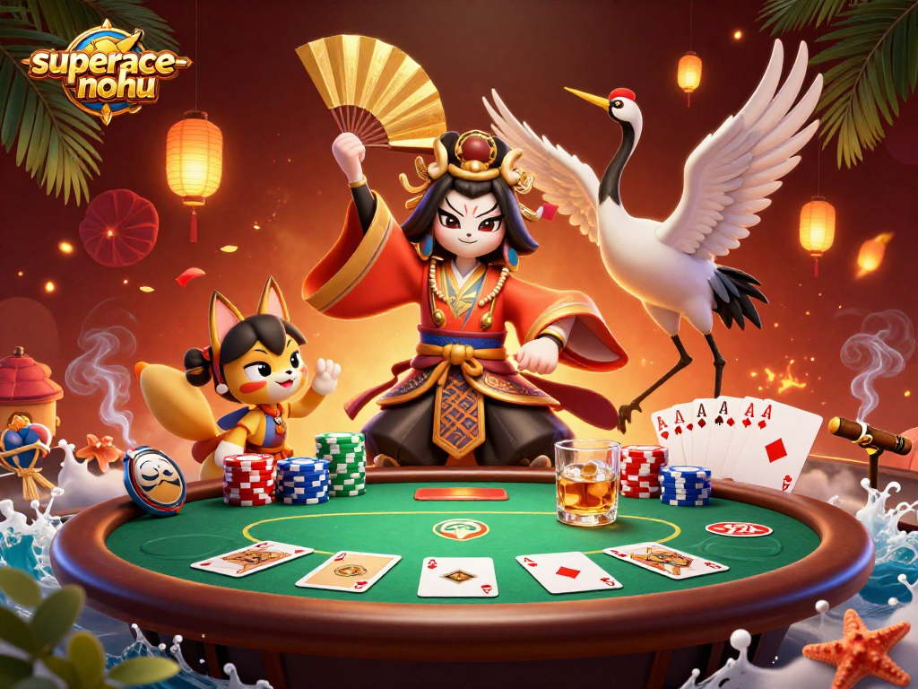 Experience superace-nohu with vibrant characters and inviting poker elements, showcasing winning strategies.