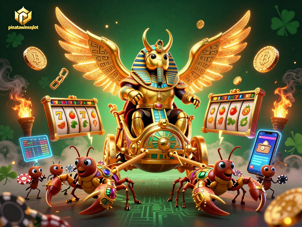 Experience fun spins and big wins with pinatawinsslot in this dynamic casino illustration.