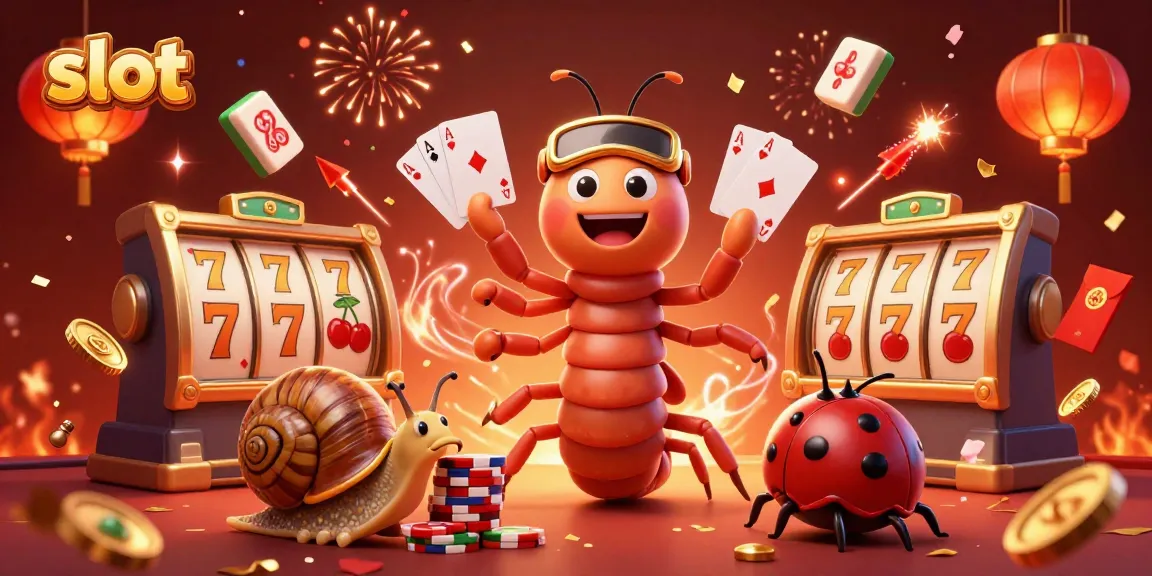 Enter the slot gaming fun with a vibrant cartoon casino scene featuring characters and dynamic elements.