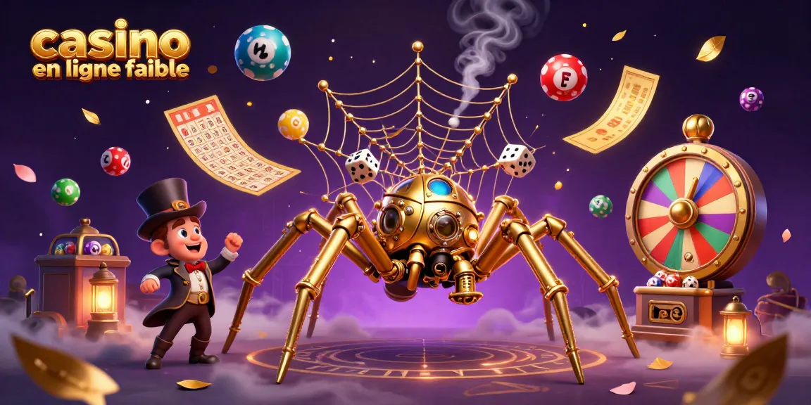 Capture du monde des jeux avec casino en ligne fiable, tickets d'or et une araignée dorée.