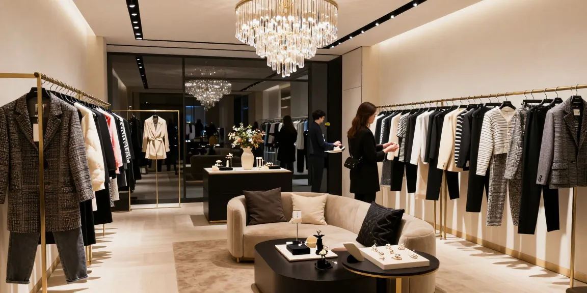 LUXURY111 gaya hidup mewah dengan pelanggan berbelanja di butik anggun.