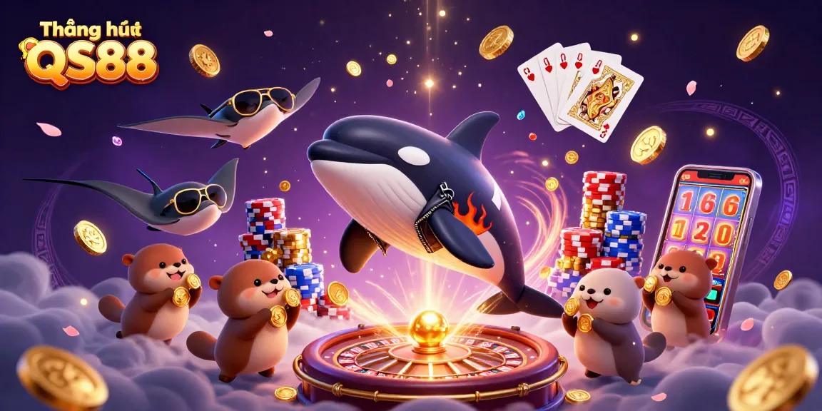 Experience thrilling moments with Thương hiệu QS88 featuring exciting 3D casino characters and dynamic gaming elements.